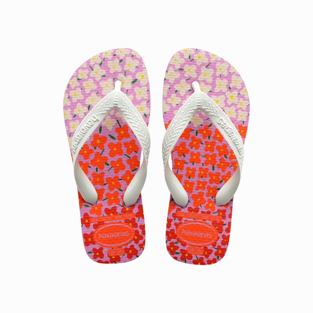 Flip Flops With Cloth Straps Kids Flores Flip Flops