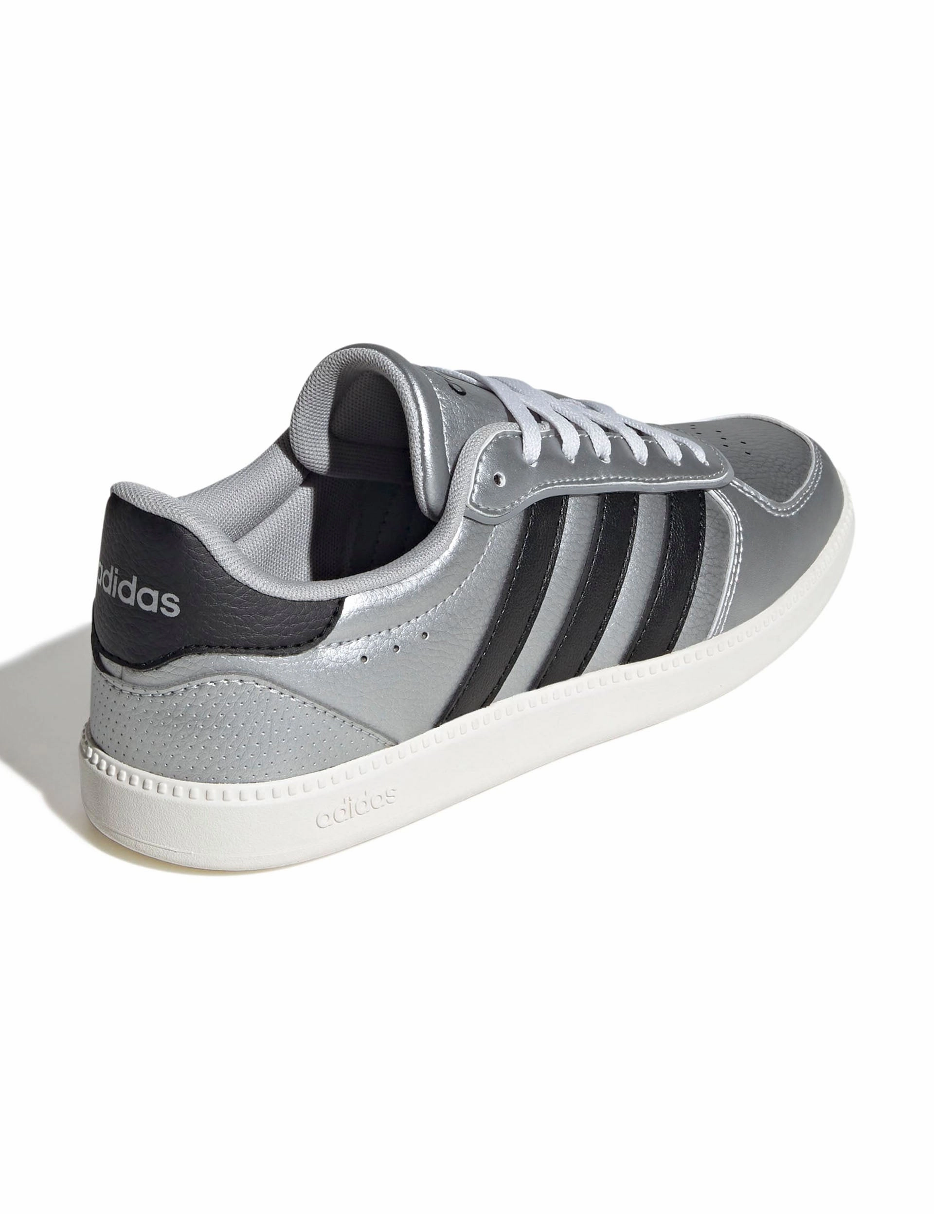Breaknet Sleek Shoes - Matte Silver/Core Black/Off White Samba Adidas Shoes
