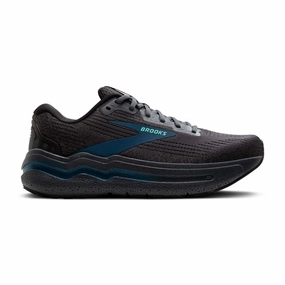 Best Running Shoes For Track 'Brooks' Men's Ghost Max 2 - Ebony / Cockatoo / Blue Sapphire