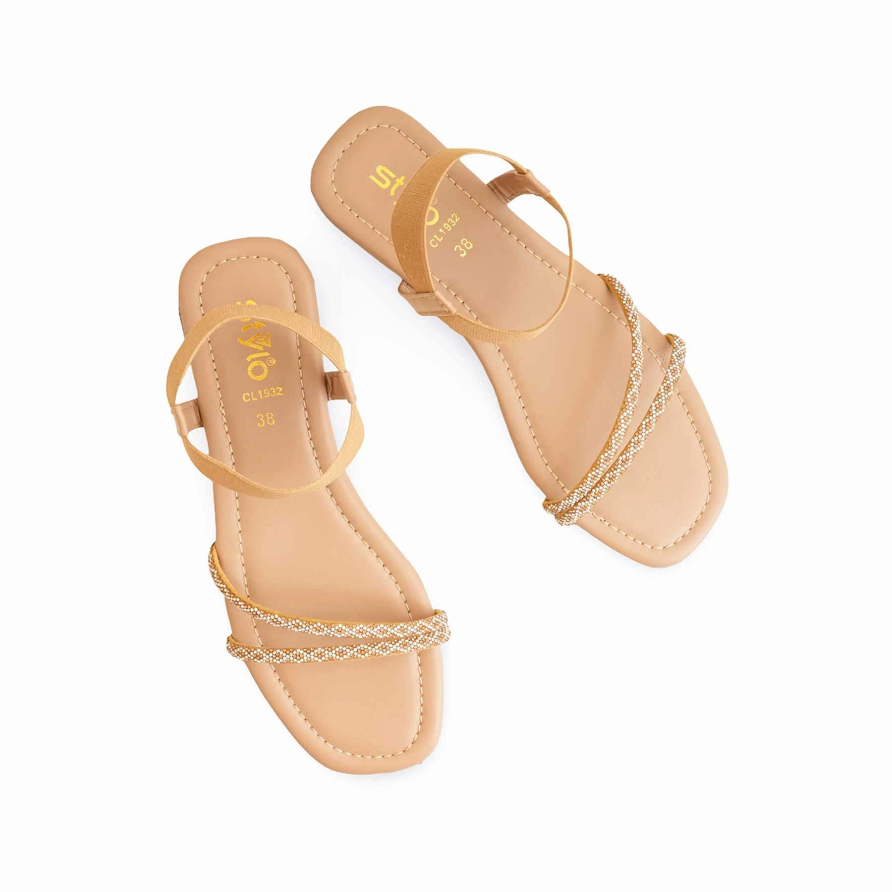 Mens Dryjoys Tour Casual Golf Shoe Fawn Casual Sandal CL1932