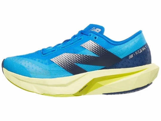 Best Running Shoes For Distance New Balance | FuelCell Rebel v4 | Women's | Spice Blue/Limelight/Blue Oasis