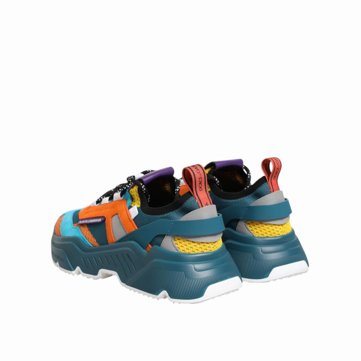 Leather Tennis Sneakers Dolce & Gabbana Multicolor Daymaster Low Top Sneakers Shoes