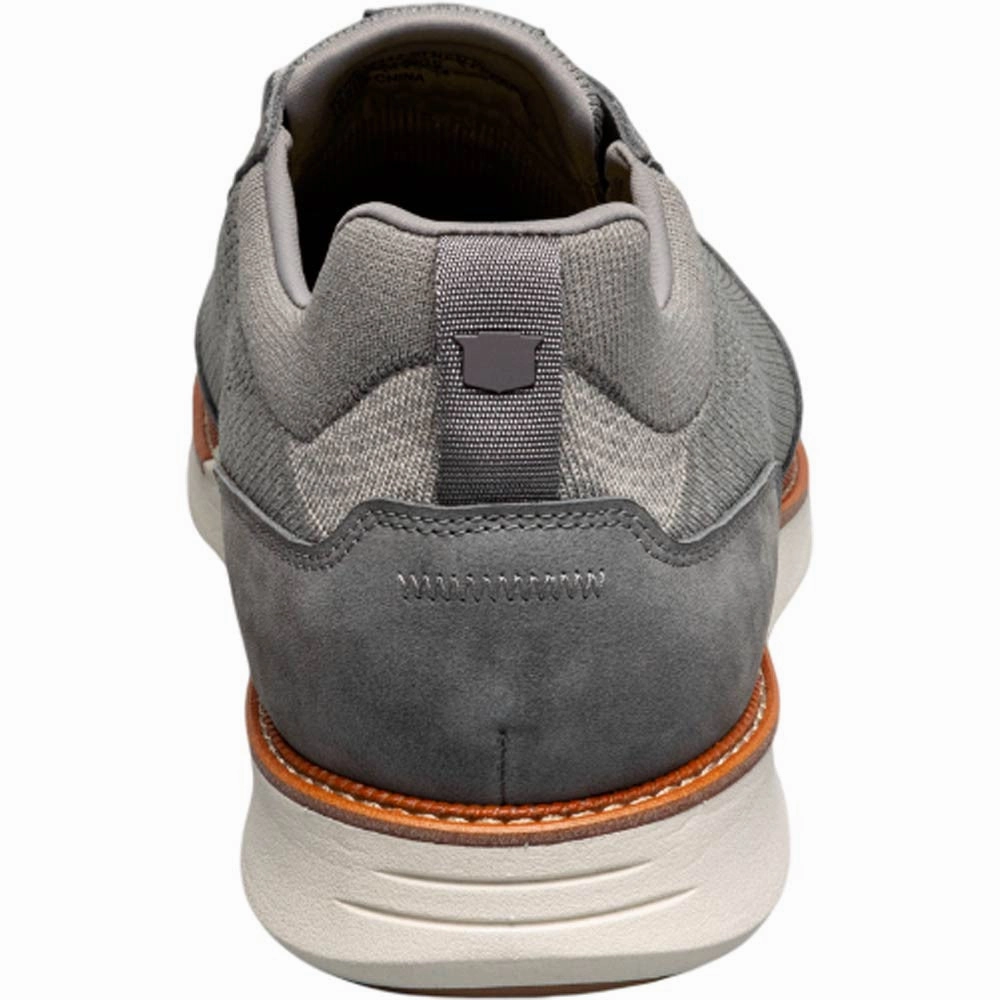 Casual Shoes For Khaki Pants Florsheim Launch Gray Knit Elastic Lace Moc Toe Slip On Men's Shoes