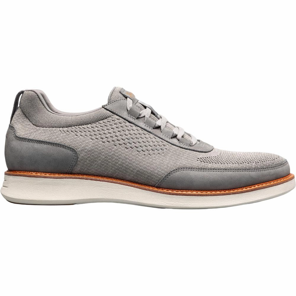 Eureka Slip-on Casual Shoes Florsheim Launch Gray Knit Elastic Lace Moc Toe Slip On Men's Shoes