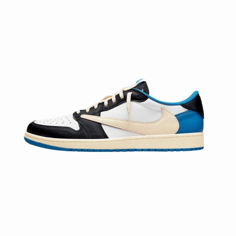 Fragment x Travis Scott x Air Jordan 1 Low White Black Royal Sail Asics Tennis Shoes Gel Resolution 6
