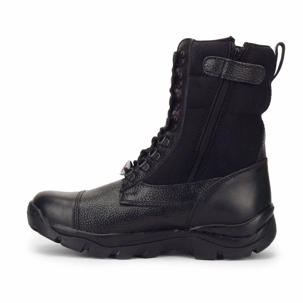 Freedom Casual (Black) Defence DMS Boot with ZIP PARACOM-01 By Liberty Casual Shoes In Italy