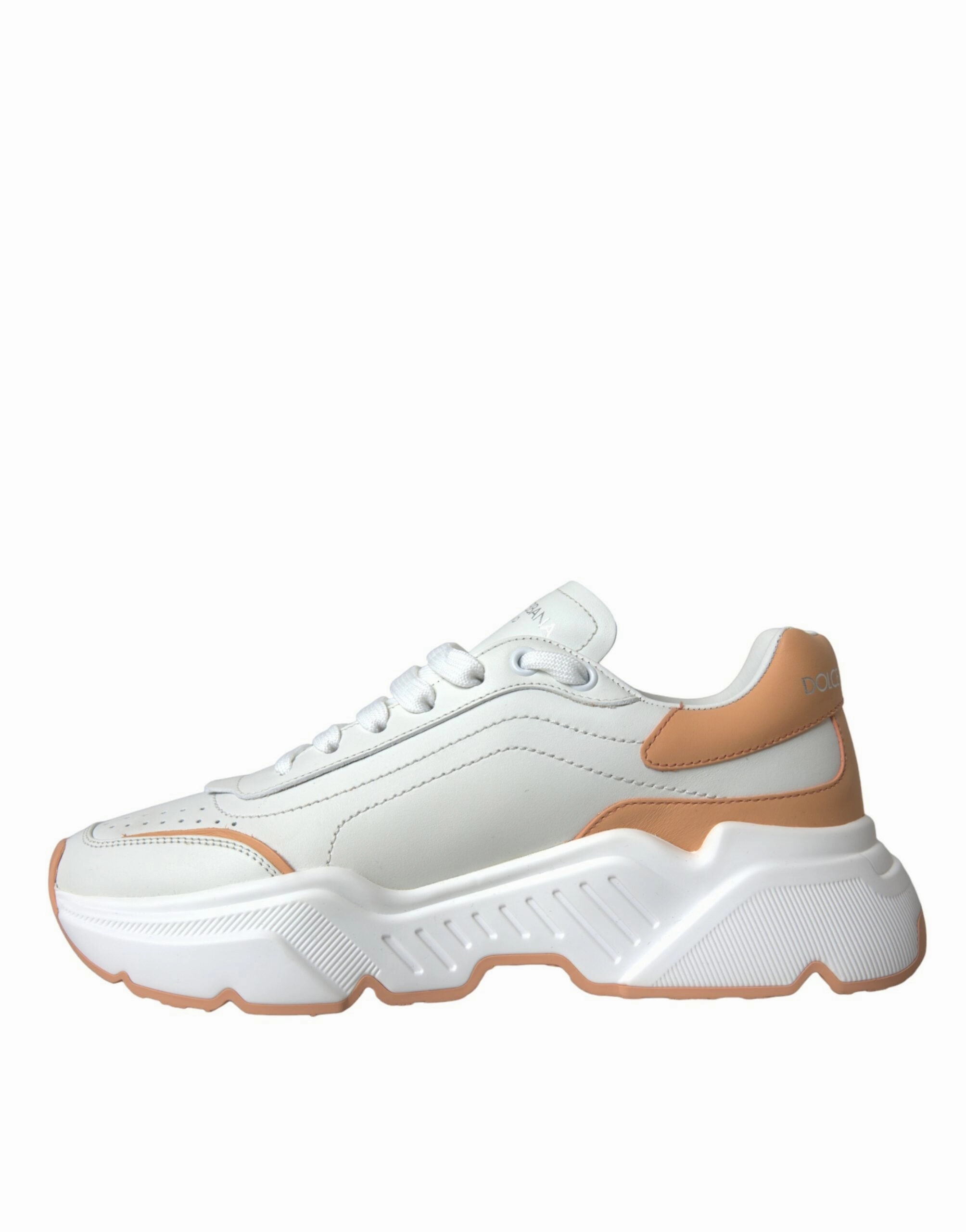 Cheap Sale Sneakers White Peach DAYMASTER Leather Sneakers Shoes