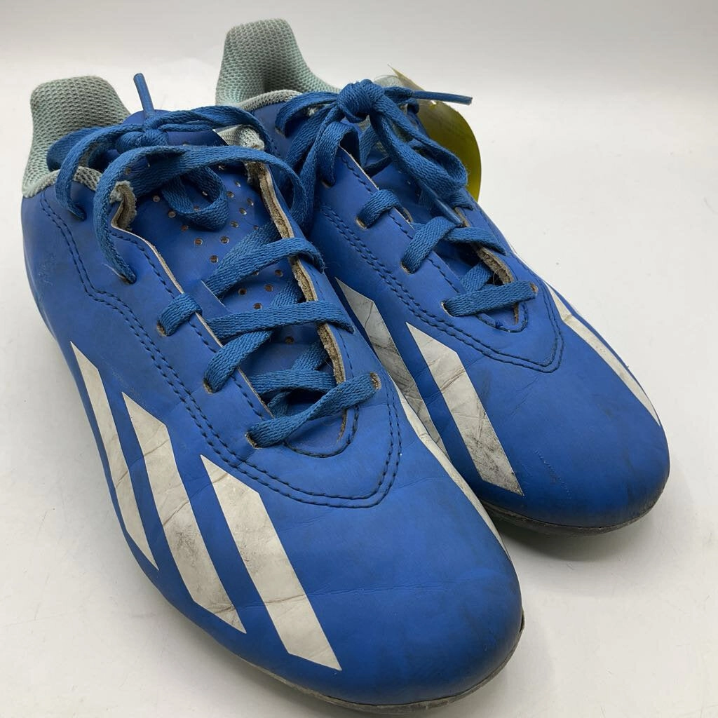 Tan Adidas Shoes Size 3Y: Adidas Blue/White Lace-Up Soccer Cleats