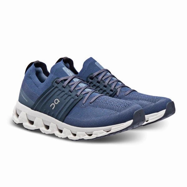 'On Running' Men's Cloudswift 3 - Denim / Midnight I Want To Run But I Don't Like Running Shoes