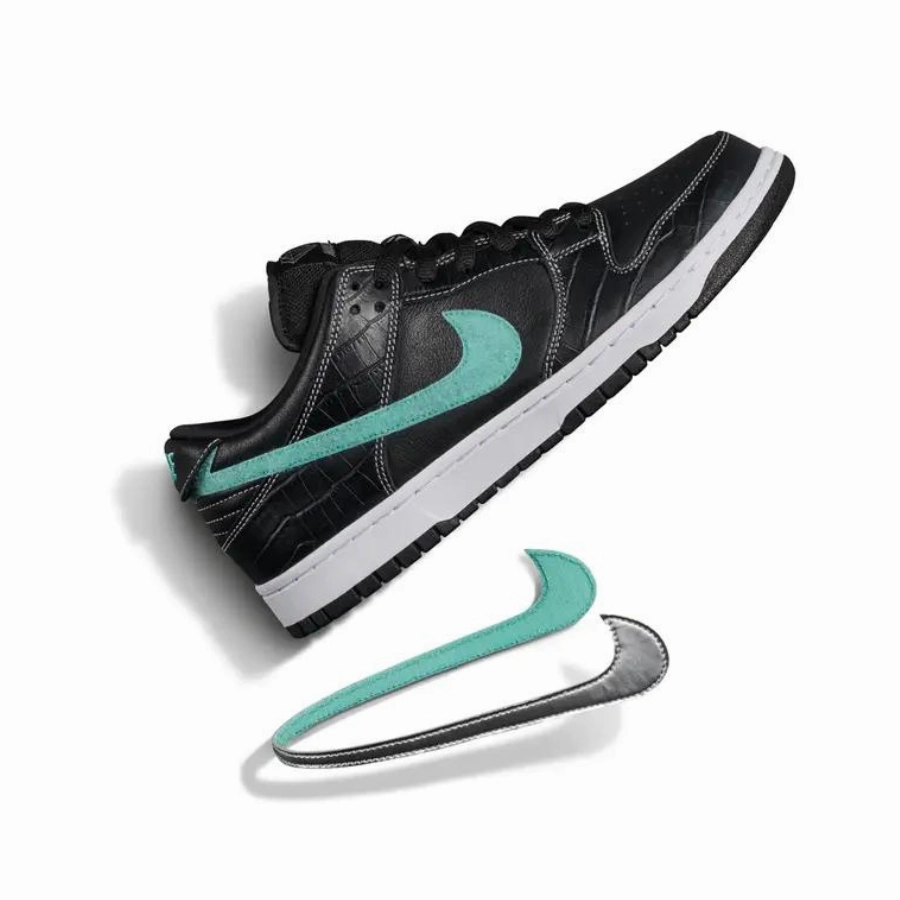 Nike SB Dunk Low Diamond Supply Co. Black Diamond Black Chrome Tropical Twist Buy Asics Shoes