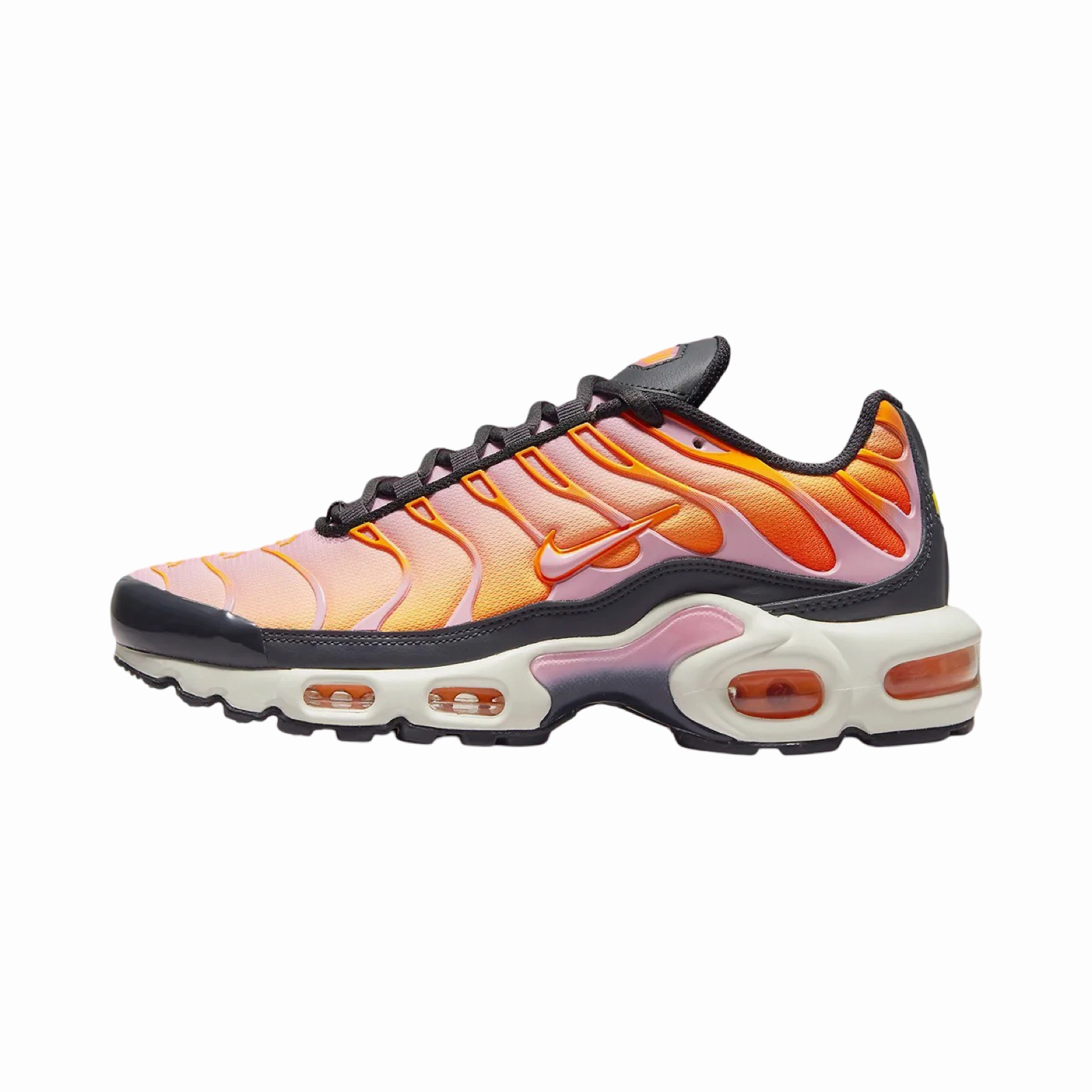 Nike Women's Air Max Plus TN Off Noir Medium Soft Pink Sherbert Asics Shoes Logo