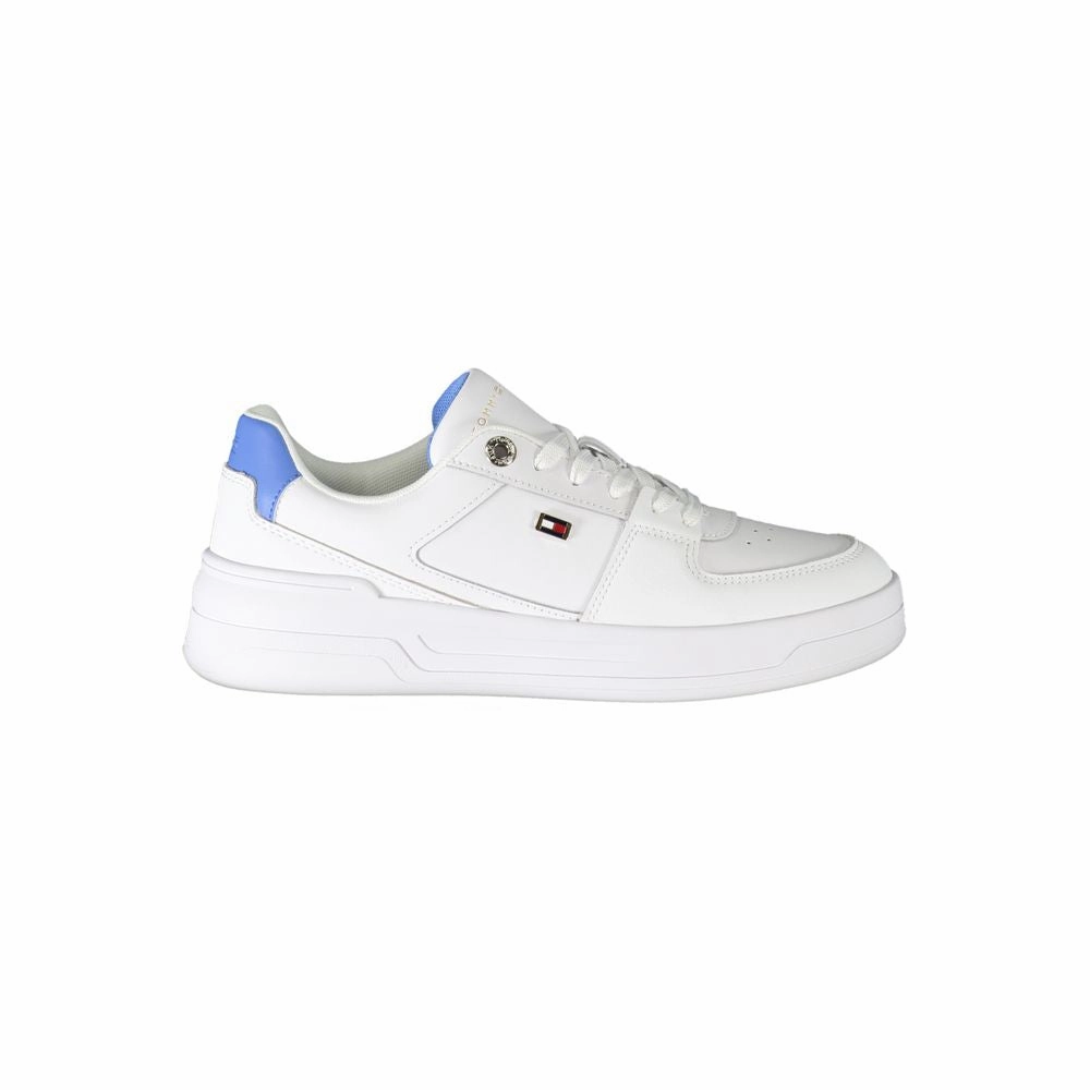 Tommy Hilfiger White Polyester Sneaker Charles Barkley Sneakers