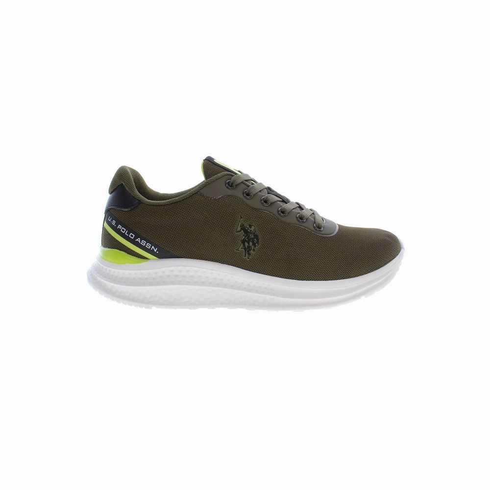 Cleaning Canvas Sneakers U.S. POLO ASSN. Green Polyester Men Sneaker