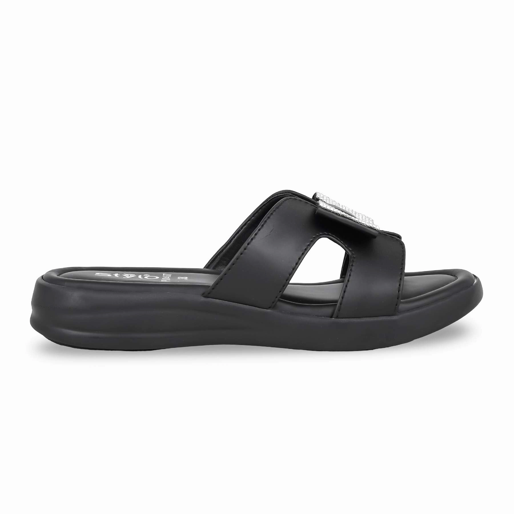 Havana Slippers Black Formal Slipper PU0487