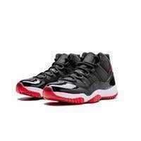 Asics Tennis Shoes Wide Feet Men's Jordan 11 Retro Basketball Shoes - Black Red