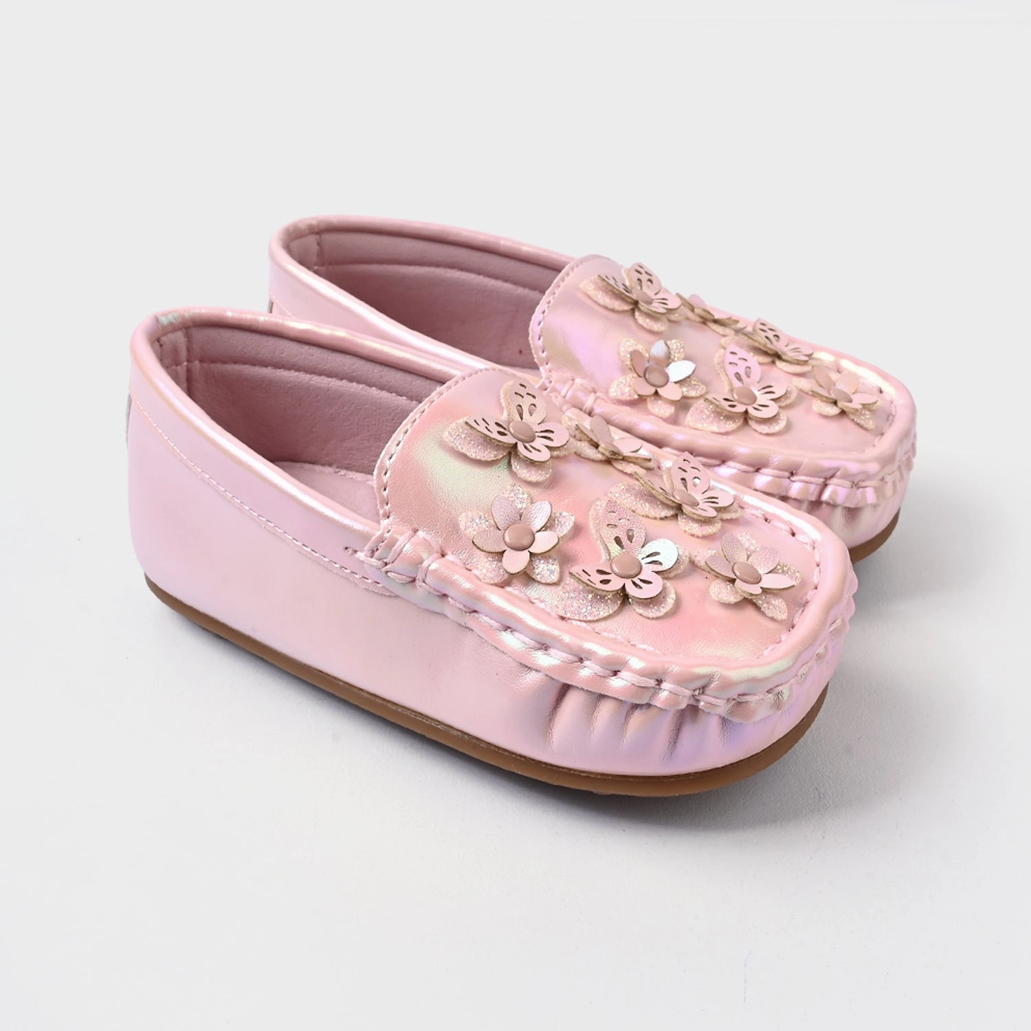 Girls Loafer H502-L30-PINK Clarks Chunky Loafers