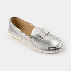 Girls Loafer JV-02-SILVER Dockers Penny Loafers