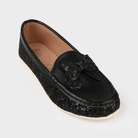 Girls Loafer JV-09-BLACK Payless Loafers