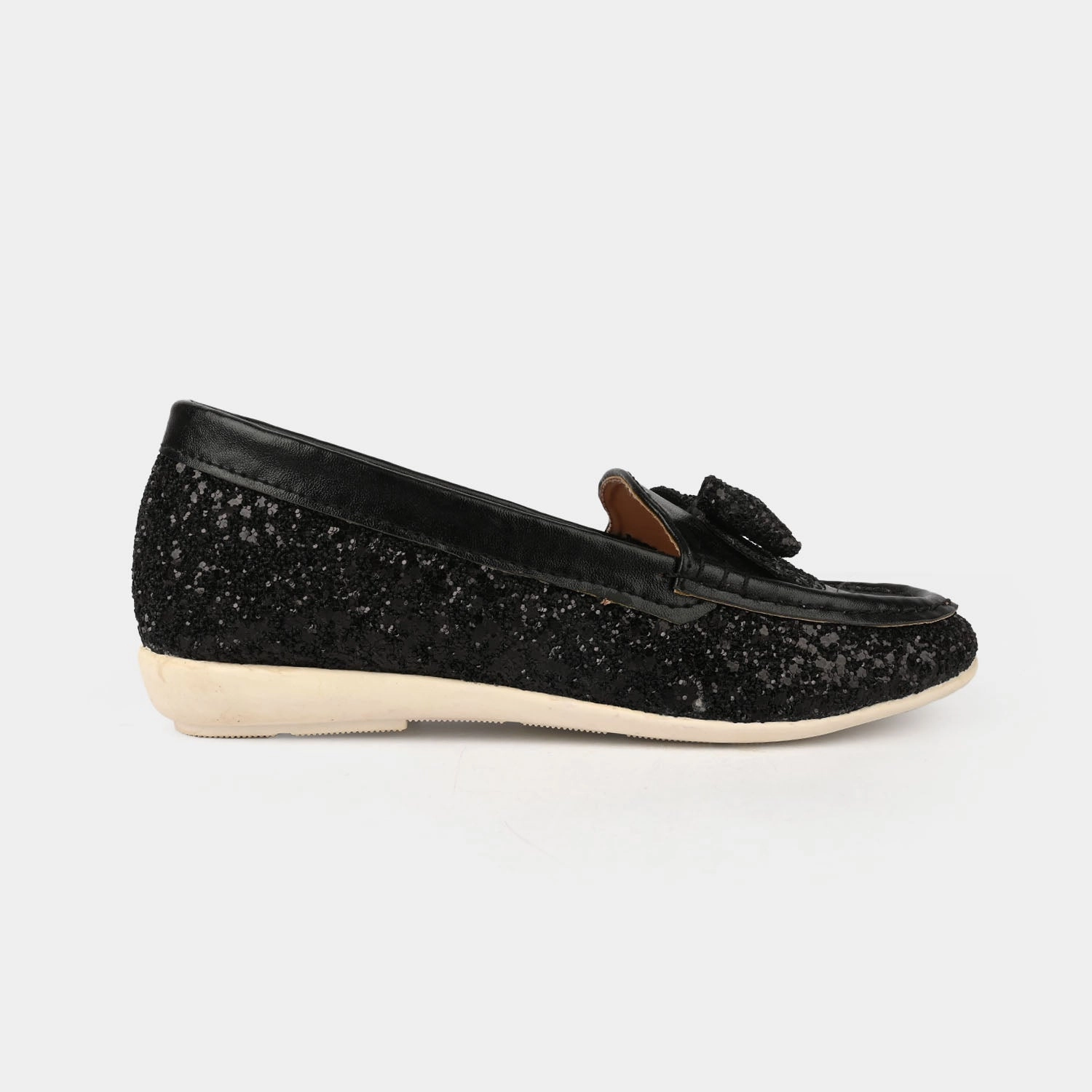 Girls Loafer JV-09-BLACK Gator Loafers