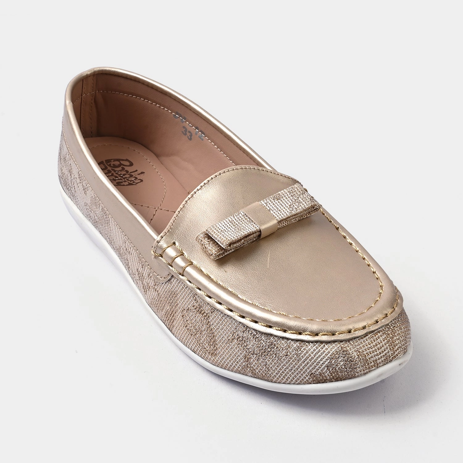 Loafers And Slip On Shoes Girls Loafer JV-12-BEIGE