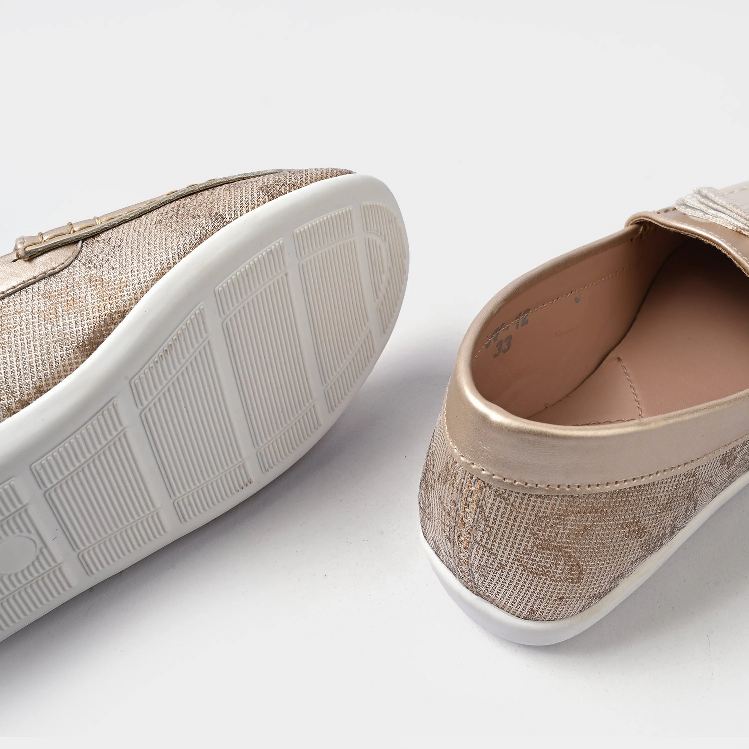 Girls Loafer JV-12-BEIGE Kids Loafers