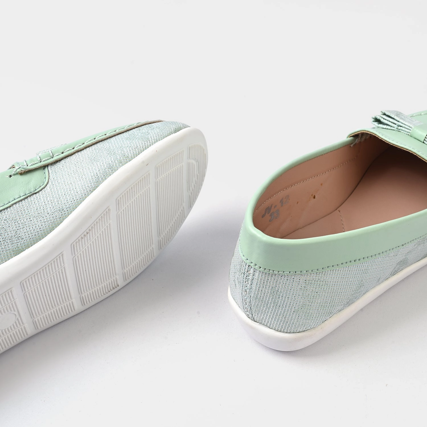 Girls Loafer JV-12-Sea.Green Loafers As Dress Shoes