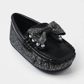 Girls Loafer PY-02-BLACK Drivers Loafers