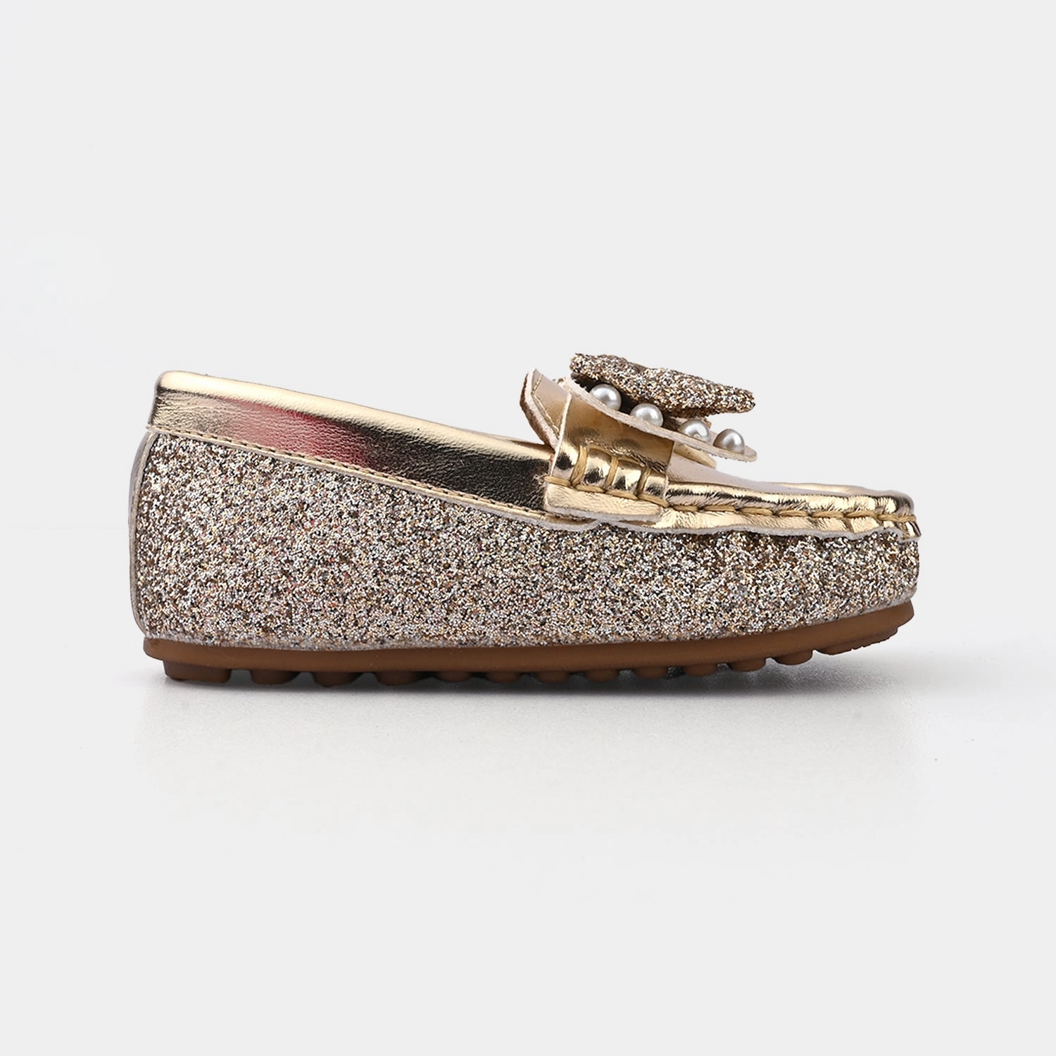 Barefoot Shoes Loafers Girls Loafer PY-02-GOLDEN