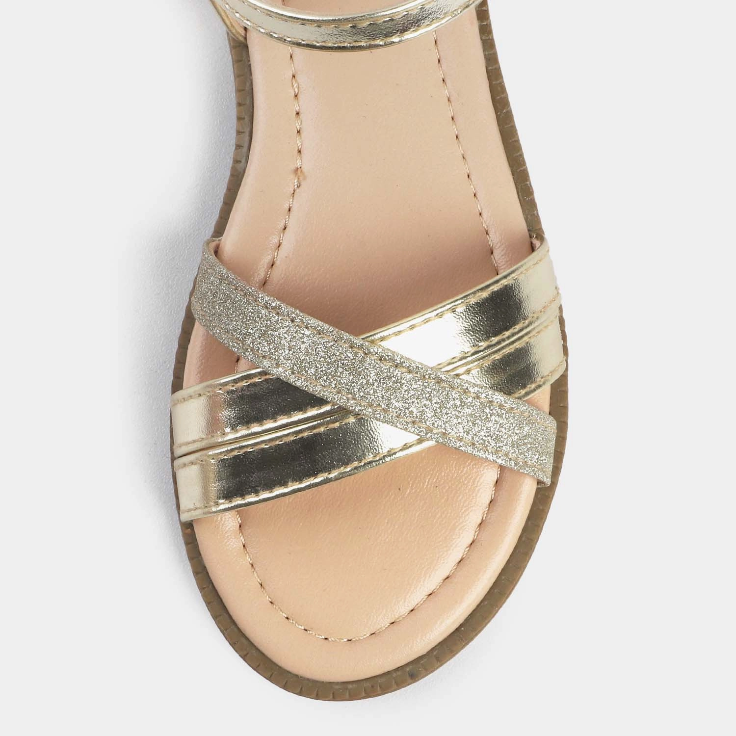 Christian Louboutin Slides Girls Sandals 456-59-Golden