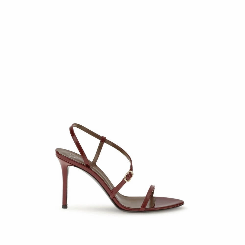 Jacquemus Sandals Giuseppe Zanotti Red Leather Stiletto Heel Sandals
