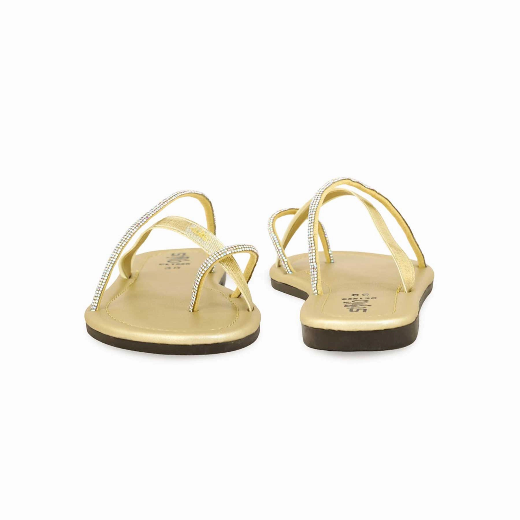 Elevated Casual Shoes Golden Casual Chappal CL1895