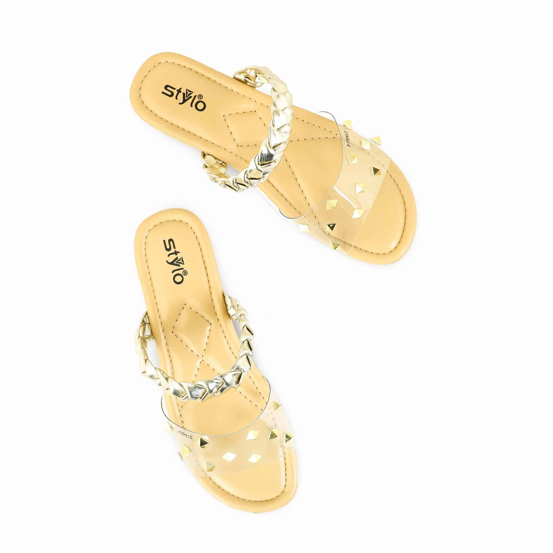 Wade Slides Golden Formal Slipper PU0472