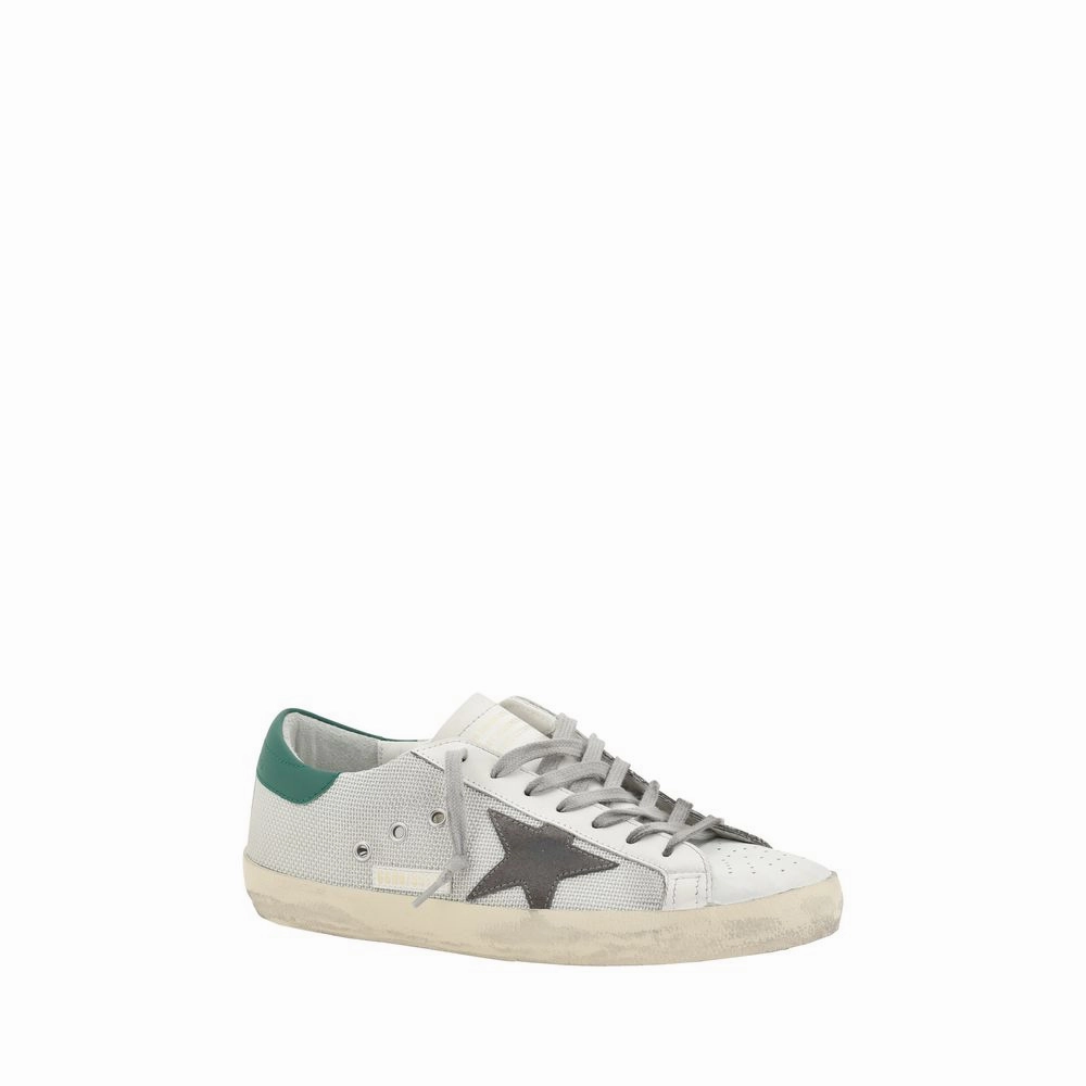 Golden Goose White Calf Leather Bos Taurus Low Top Sneakers Casual Cycling Shoes Clipless