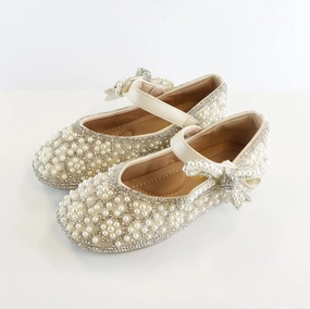 Bowtie Strap Jewel Shoes Marathon Flats Shoes