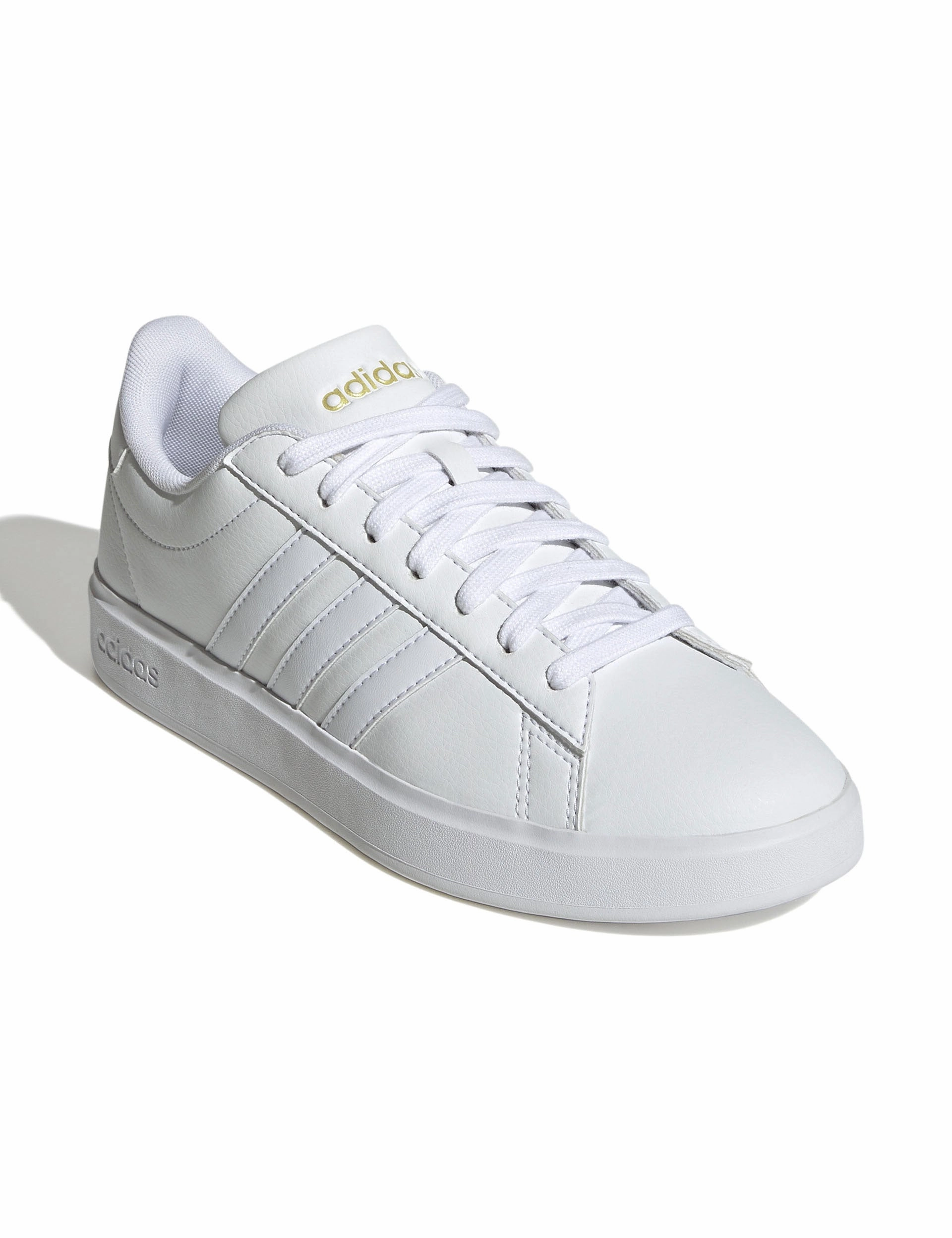 Grand Court 2.0 Shoes - Cloud White/Gold Metallic Light Adidas Shoes