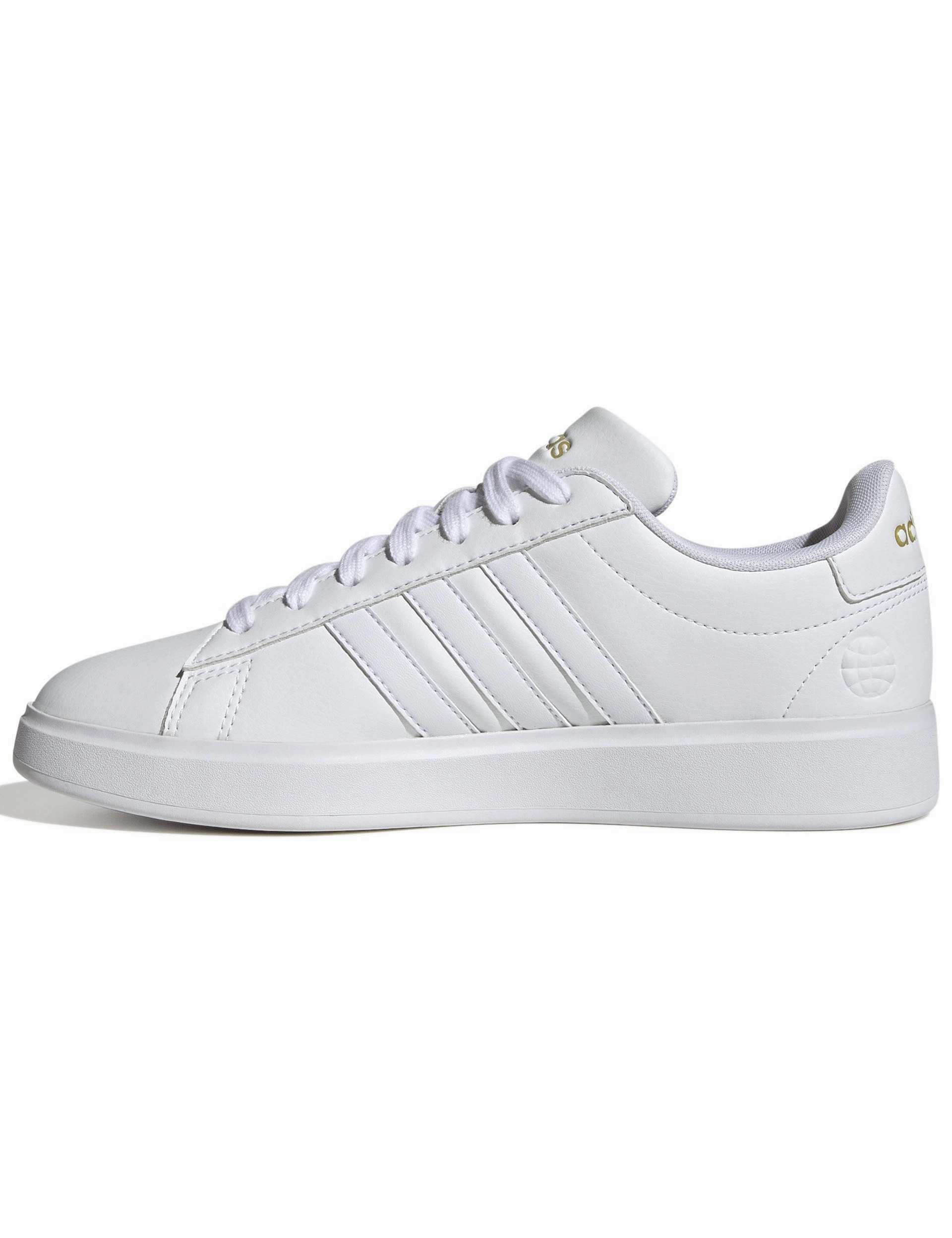 Grand Court 2.0 Shoes - Cloud White/Gold Metallic New Adidas Skate Shoes