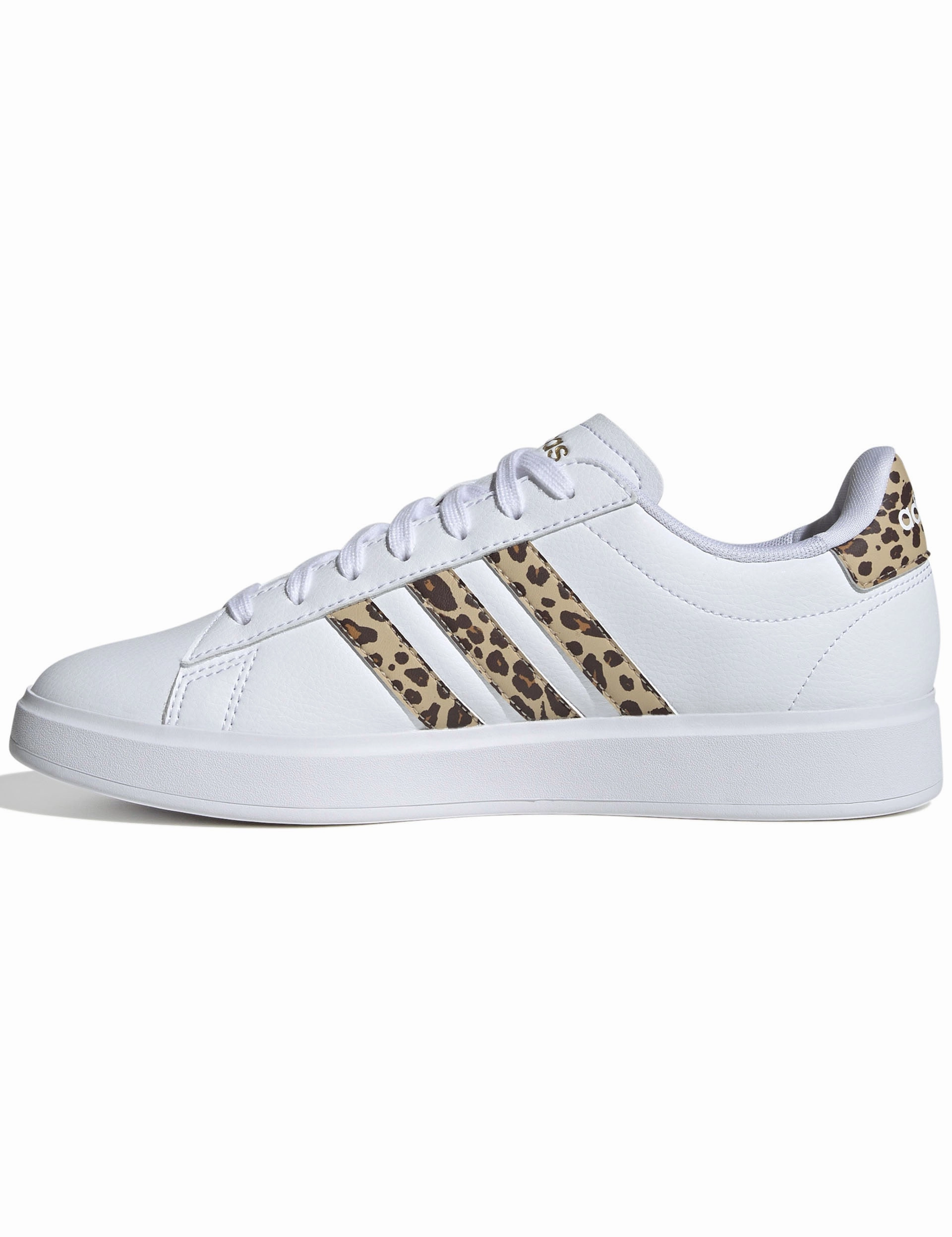 Adidas Hologram Shoes Grand Court 2.0 Shoes - Cloud White/Magic Beige/Matte Gold