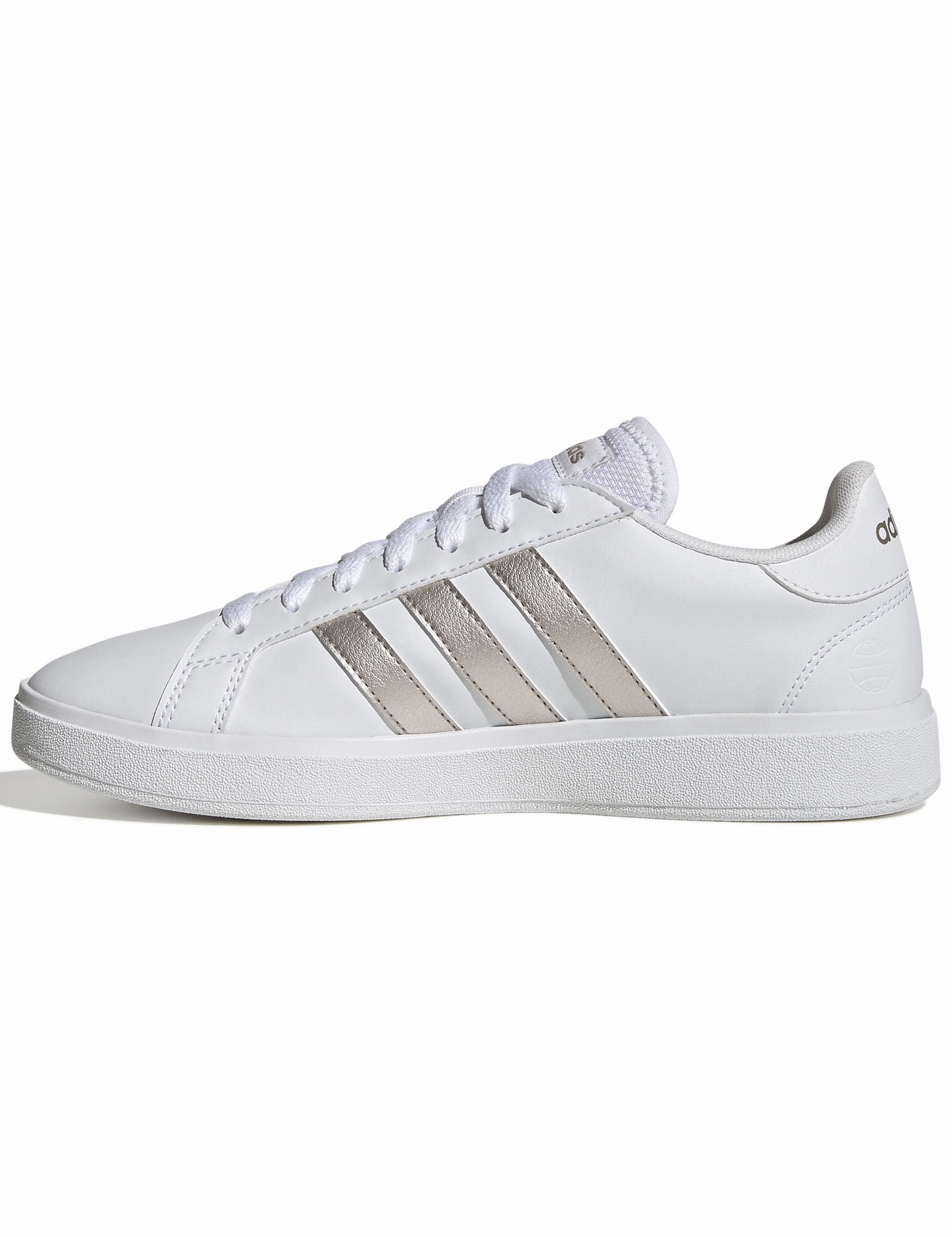 Grand Court Base 2.0 Shoes - Cloud White/Platinum Metallic Best Adidas Shoes Running