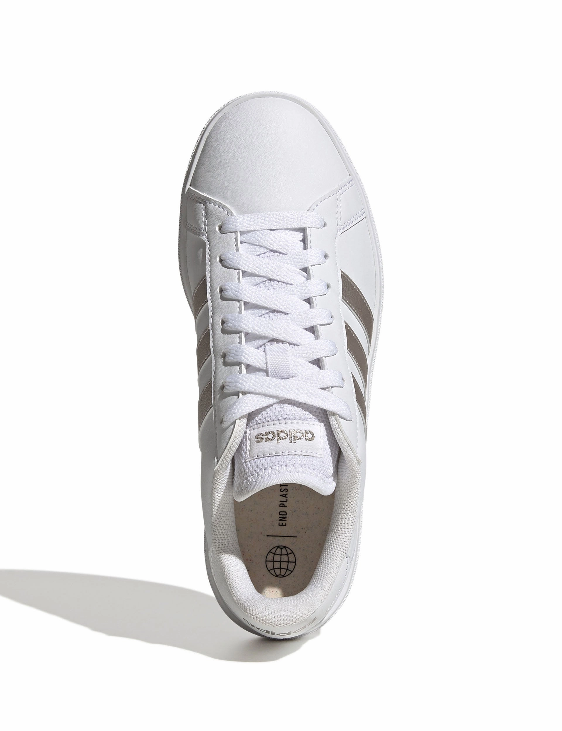 Water Shoes Adidas Grand Court Base 2.0 Shoes - Cloud White/Platinum Metallic