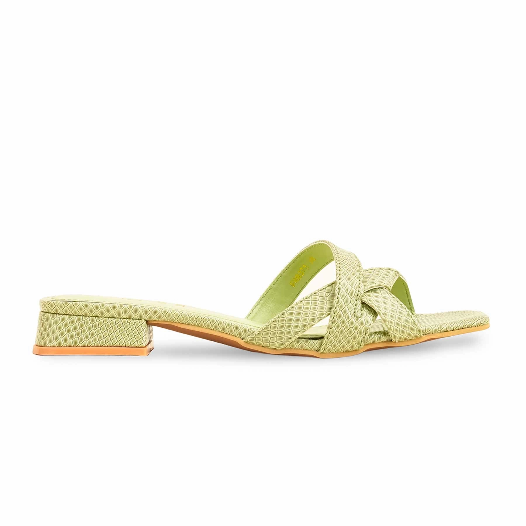 Green Formal Slipper For Ladies FR8375 Bloomingdales Slippers