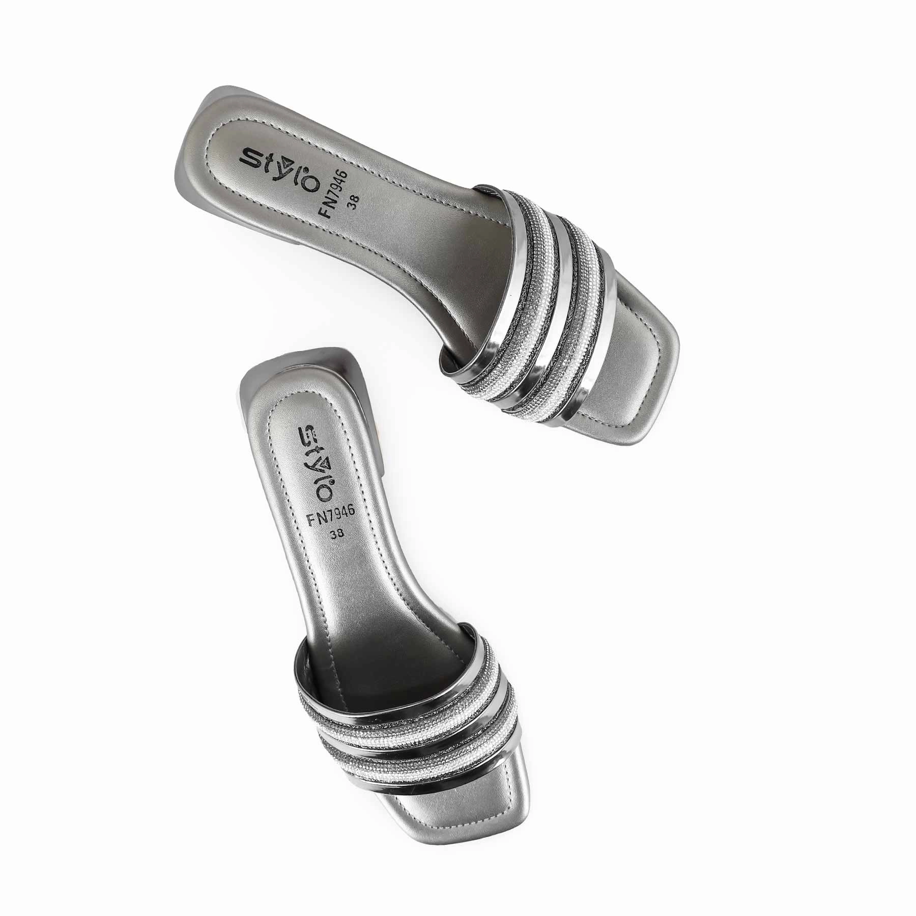 Grey Fancy Slipper FN7946 Deck Slides