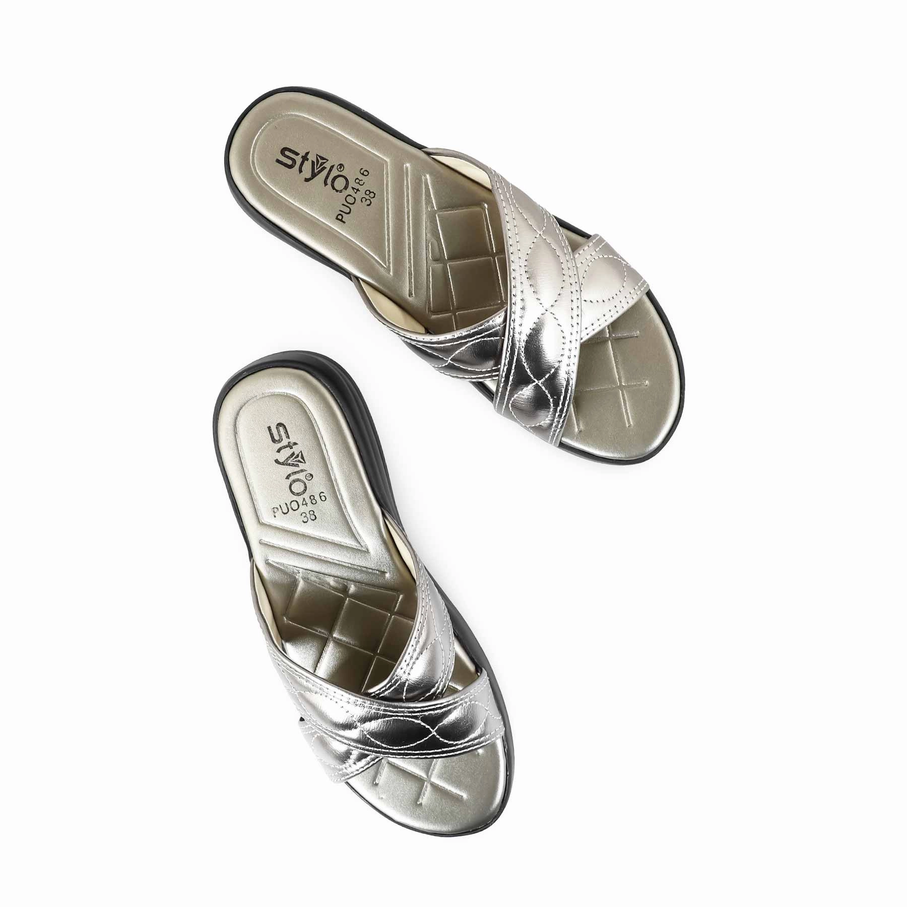 Grey Formal Slipper PU0486 Gabby Dollhouse Slippers