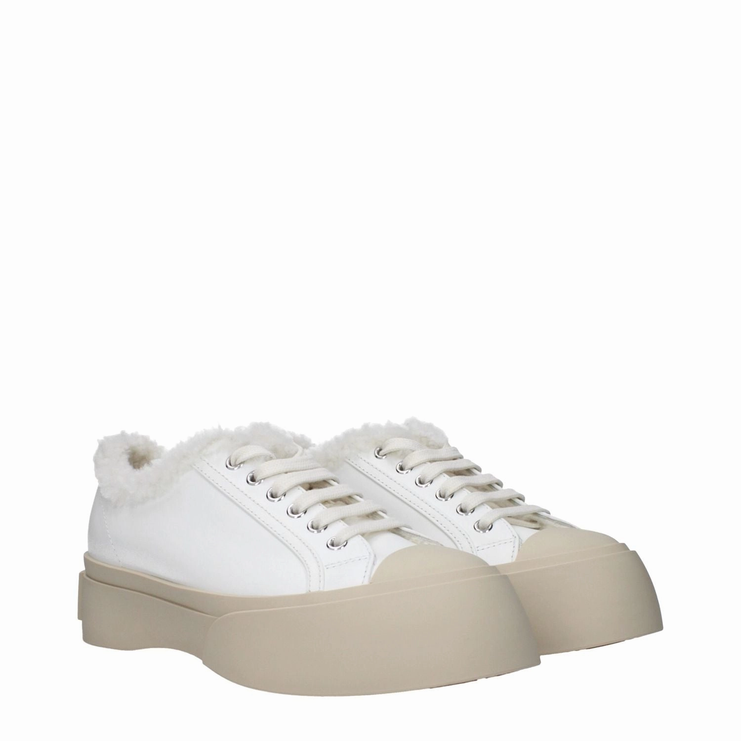 Japanese Sneakers Tiger Marni White Leather Low Top Sneakers