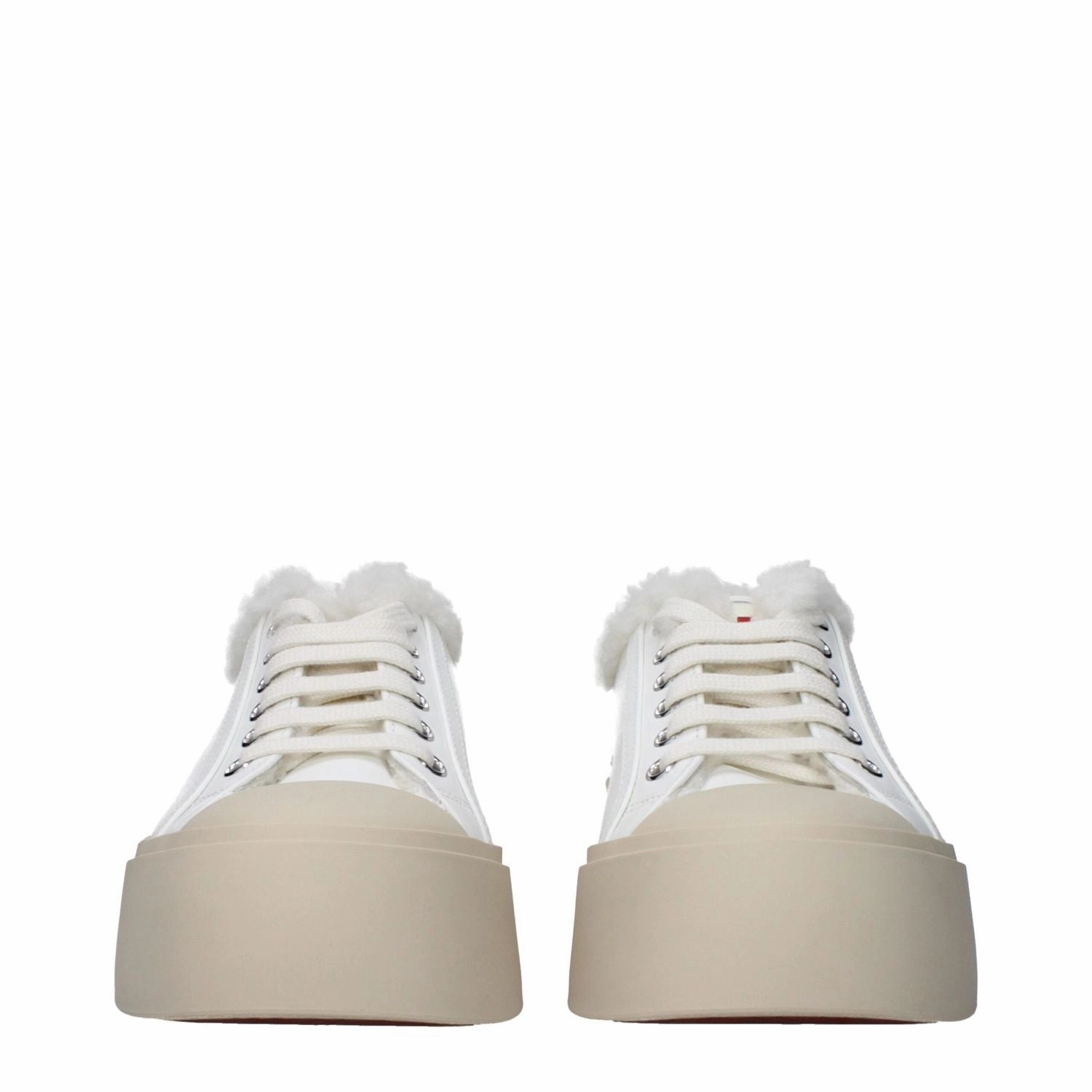 Marni White Leather Low Top Sneakers Crossfit Sneakers