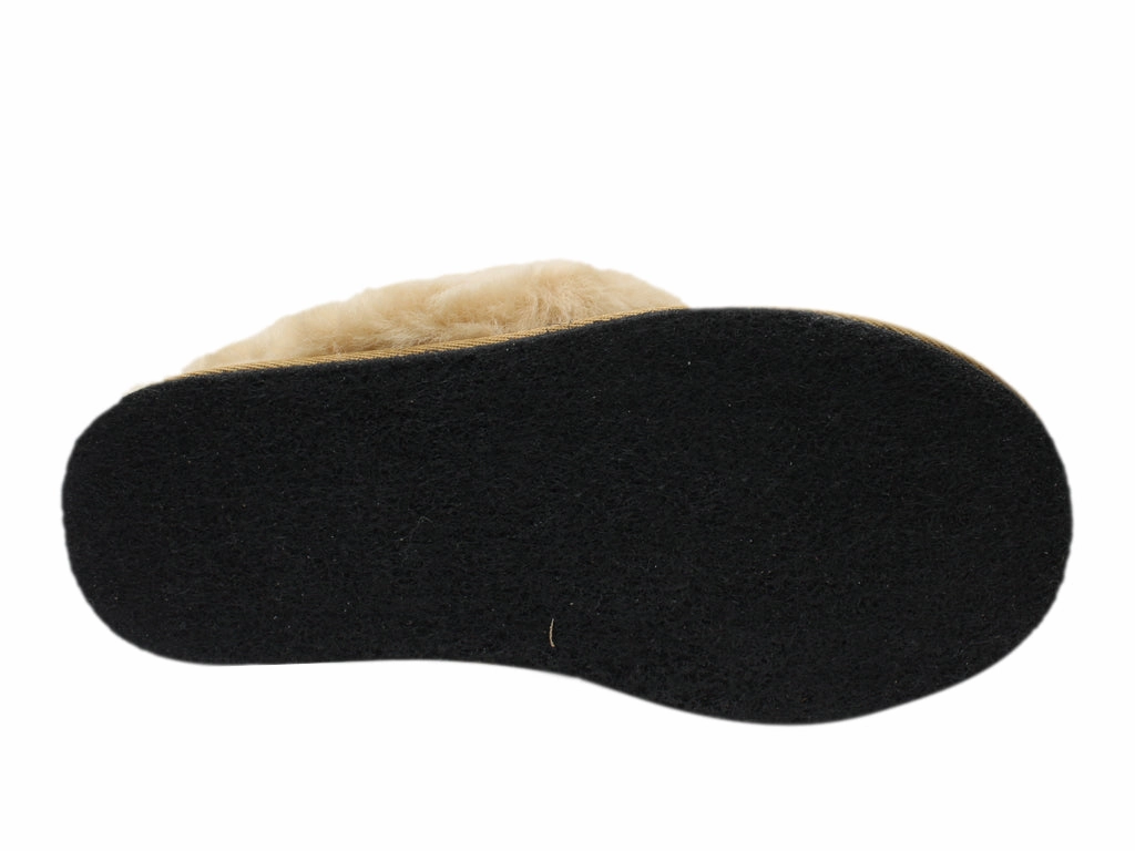 Haflinger Sheepskin Slippers North Star Beige Microwavable Slippers
