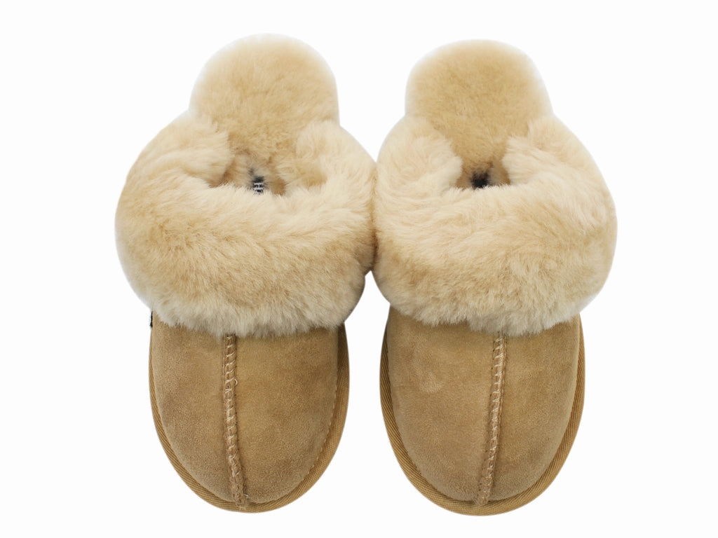 Haflinger Sheepskin Slippers North Star Beige Bearpaw Clog Slippers