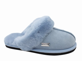 Fairy Slippers Foal Haflinger Sheepskin Slippers North Star Blue