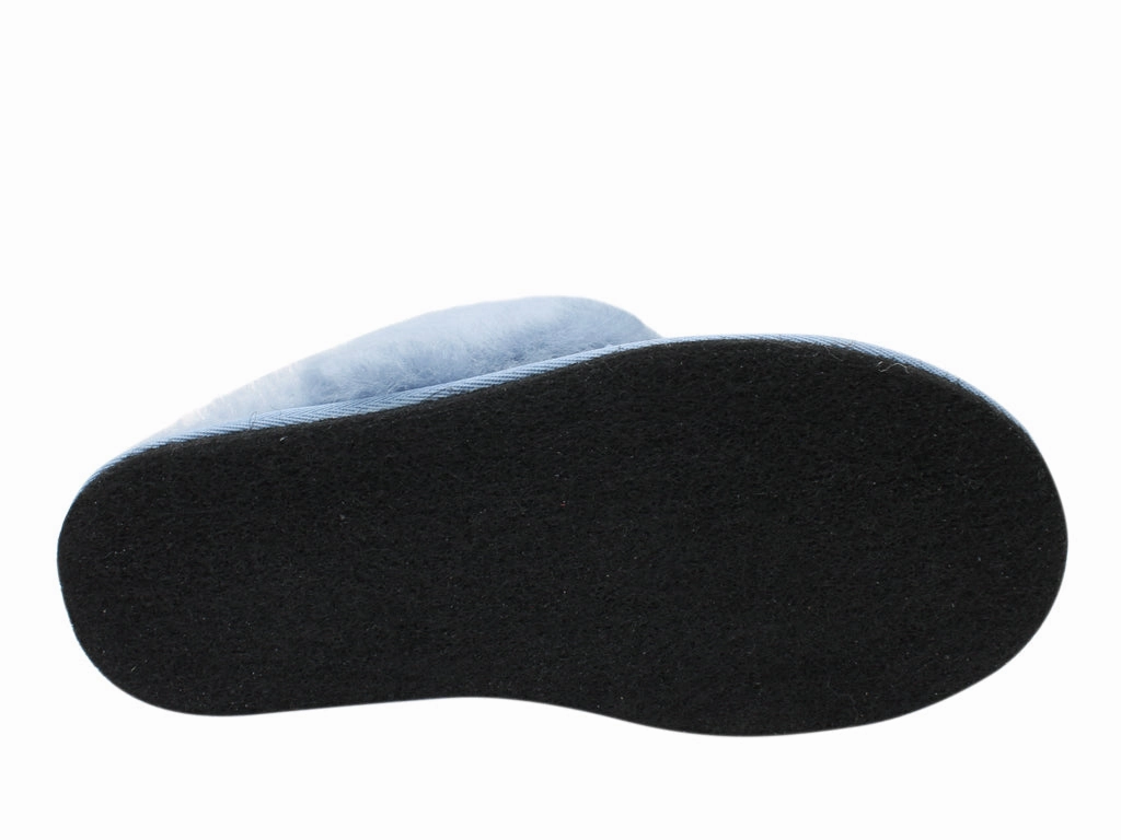 Haflinger Sheepskin Slippers North Star Blue Fliffy Slippers