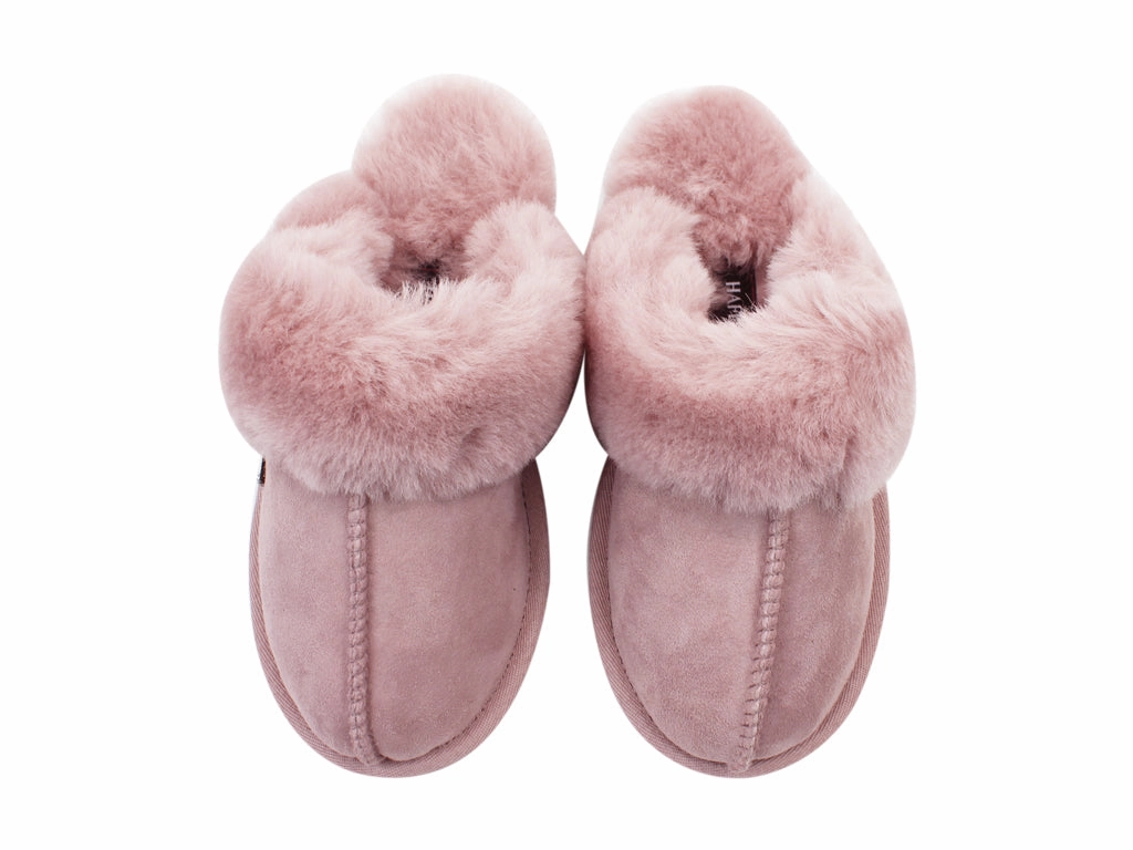 Revitalign Slippers Haflinger Sheepskin Slippers North Star Rosewood