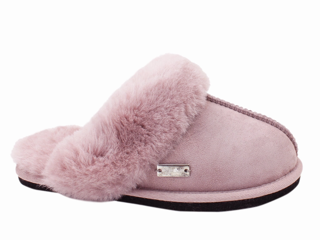 Jesus Slippers Haflinger Sheepskin Slippers North Star Rosewood